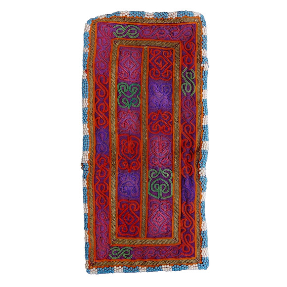 Kuchi Embroidered Pouch Wallet Central Asian Handmade Beaded Triangle Pockets - Picture 2 of 6